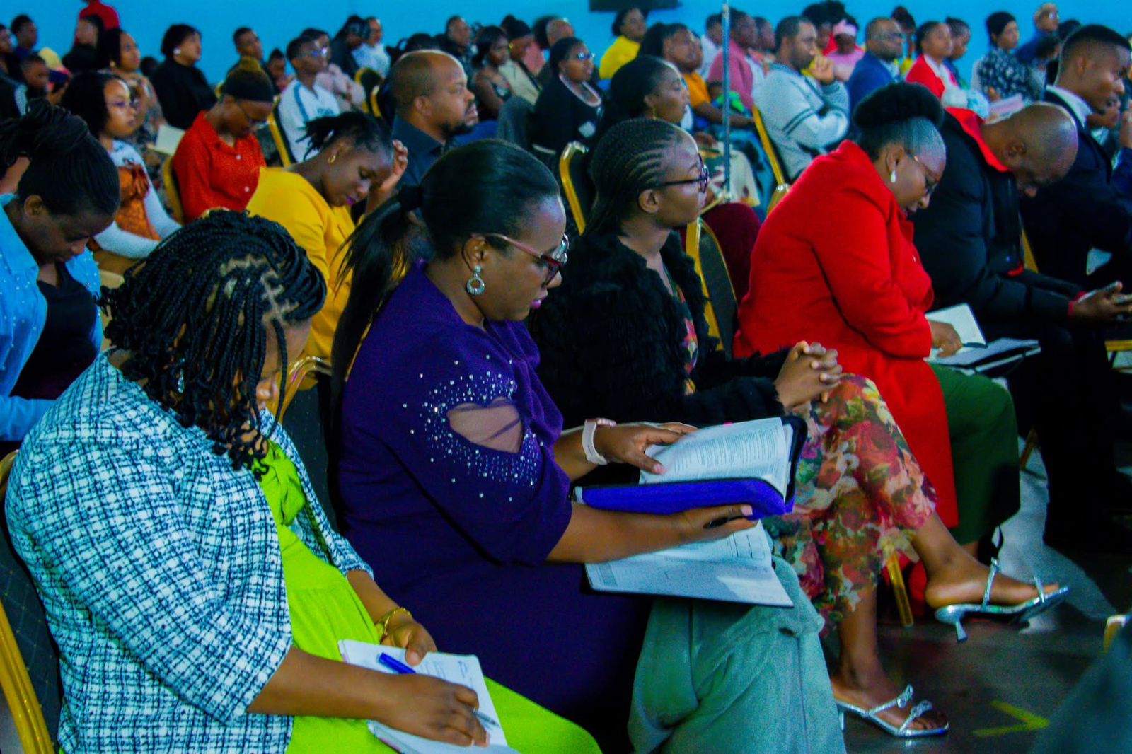 Pastor delivering sermon